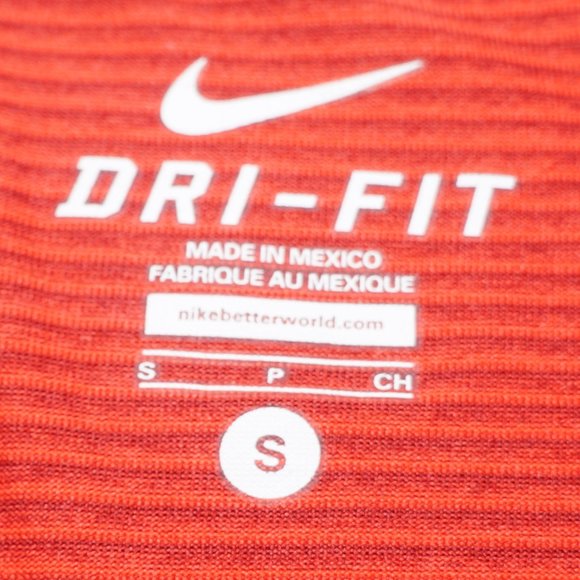 Nike Dri-Fit Mens Athletic T-Shirt Size Small Red - Picture 6 of 6